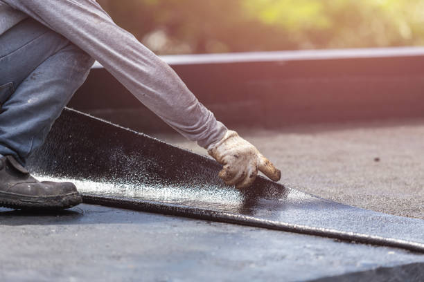 Professional Basement Waterproofing technician working in Folsom, NJ